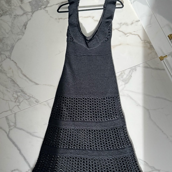BCBGMaxAzria Black Maxi Crochet Dress - Picture 7 of 7